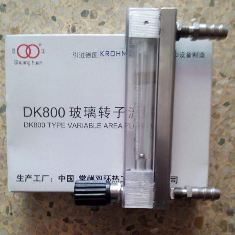 DK800-4F玻璃管流量计 ,四氟密封不锈钢玻璃转子流量计