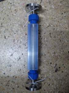F20-15F玻璃转子流量计气体液体,铸铝外壳,不锈钢法兰流量计