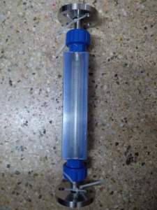 F20-15F玻璃转子流量计气体液体,铸铝外壳,不锈钢法兰流量计