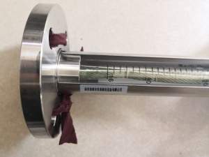 FA10F-40全不锈钢玻璃转子流量计,总长310mm,DN40活动法兰流量计