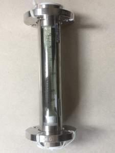 FA10F-50全不锈钢玻璃转子流量计,总长310mm DN50活动法兰流量计