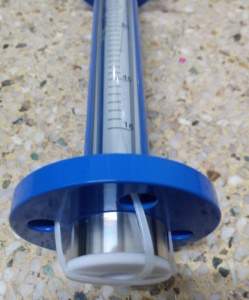 F10-F4耐腐衬四氟玻璃转子流量计,内衬四氟法兰连接型浮子流量计