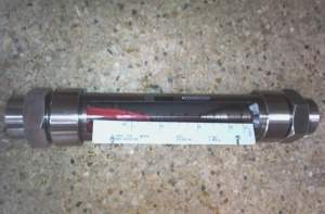 VA10F-50全不锈钢玻璃转子流量计,总长431mm,G2寸内螺纹流量计