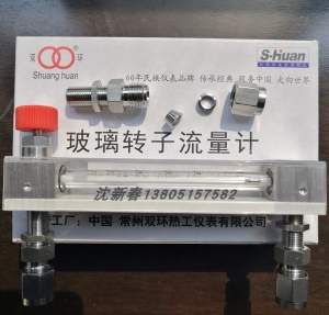 常州双环LZB-3WBF/4WBF/6WBF/10WBF 不锈钢卡套 玻璃转子流量计