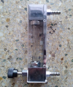 老款LZJ-6玻璃管浮子流量计,不锈钢调节阀,总长171mm,中心距145mm