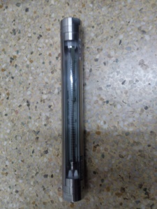 V30S-15全不锈钢玻璃转子流量计,G1/2内螺纹,长344mm玻璃管流量计