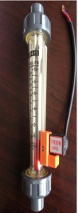 LZSK2塑料管浮子流量计,带感应器塑管转子流量计,带1点报警流量计
