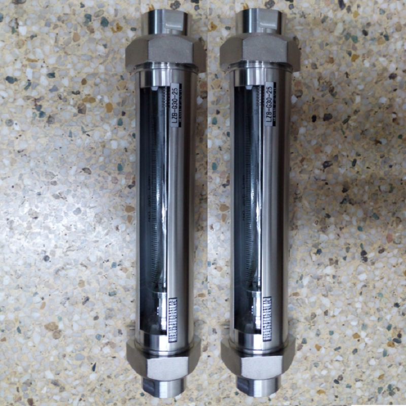 VA10F-25全不锈钢玻璃转子流量计,G1寸内螺纹,总长414mm流量计