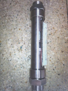 VA10F-15全不锈钢玻璃转子流量计,G1/2内螺纹,长度408mm流量计