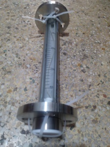FA30F-50全不锈钢衬四氟玻璃转子流量计,DN50活动法兰,四氟流量计