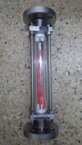全不锈钢拉杆式玻璃管流量计,法兰连接,不锈钢DN15-DN100流量计
