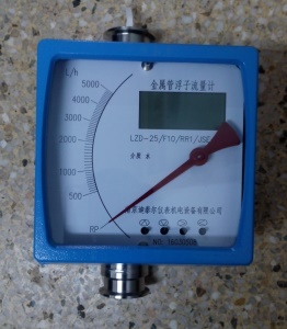 卫生型金属管浮子流量计,液晶显示,卫生卡盘50.5mm, 64mm流量计