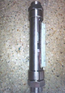 VA10F-15全不锈钢玻璃转子流量计,G1/2内螺纹,长度408mm流量计