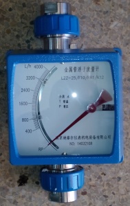 金属管浮子流量计LZZ15,指针显示,螺纹连接,信号输出迪泰尔流量计