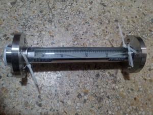 FA30F-25全不锈钢衬四氟玻璃转子流量计,衬四氟DN25法兰式流量计