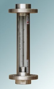 FA10F-25全不锈钢玻璃转子流量计,总长310mm,DN25活动法兰流量计