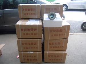 智能电磁流量计LDG-DN50,现场显示,法兰连接,水流量测量流量计