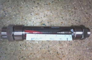 VA10F-50全不锈钢玻璃转子流量计,总长431mm,G2寸内螺纹流量计
