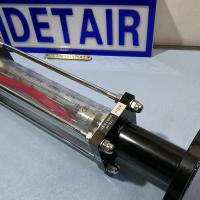玻璃转子流量计LZB-40,法兰DN40, 过渡型玻璃管浮子流量计 总长570mm