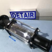 常州双环LZB-100玻璃管浮子流量计,过渡型570mm总长玻璃转子流量计