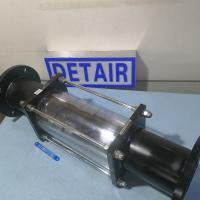 常州双环LZB-100玻璃管浮子流量计,过渡型570mm总长玻璃转子流量计