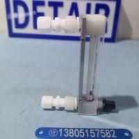 卡套型PVDF防腐流量计,内螺纹四氟玻璃管流量计,卡套四氟防腐玻璃转子流量计