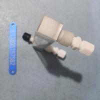 卡套型PVDF防腐流量计,内螺纹四氟玻璃管流量计,卡套四氟防腐玻璃转子流量计