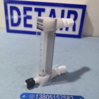 卡套型PVDF防腐流量计,内螺纹四氟玻璃管流量计,卡套四氟防腐玻璃转子流量计
