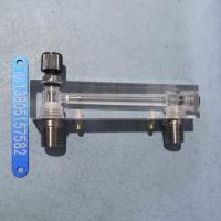 LZM-15ZT有机玻璃管流量计,带调节阀,不锈钢接口ZG1/2螺纹流量计