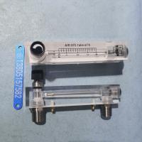 LZM-15ZT有机玻璃管流量计,带调节阀,不锈钢接口ZG1/2螺纹流量计