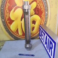 不锈钢双刻度玻璃转子流量计G30-15FE,内螺纹G1/2 刻度加密玻璃转子流量计