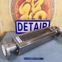 FA24-25BF全不锈钢衬四氟玻璃转子流量计，法兰式不锈钢衬四氟玻璃管浮子流量计