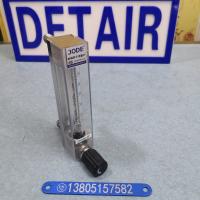 DK800-6FN不锈钢玻璃转子流量计,氮气100L玻璃管浮子流量计,带调节阀防腐玻璃转子流量计