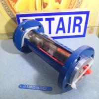 常州双环FA10-50玻璃转子流量计,DN50活动法兰连接,铝合金接头玻璃管浮子流量计