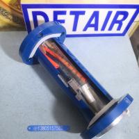 常州双环FA10-50玻璃转子流量计,DN50活动法兰连接,铝合金接头玻璃管浮子流量计