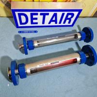 FA40-25F双环玻璃转子流量计,不锈钢接口 DN40活动法兰玻璃管浮子流量计