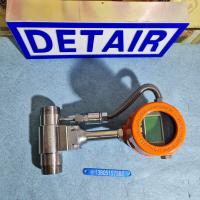 螺纹式带温度压力气体热式质量流量计,现场显示信号输出气体热式质量流量计