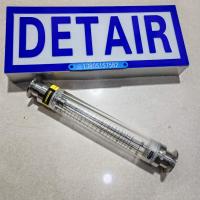 卫生卡盘型不锈钢有机管道流量计LZG-25S,卡盘50.5mm不锈钢有机玻璃流量计