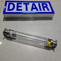 卫生卡盘型不锈钢有机管道流量计LZG-25S,卡盘50.5mm不锈钢有机玻璃流量计