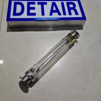 卫生卡盘型不锈钢有机管道流量计LZG-25S,卡盘50.5mm不锈钢有机玻璃流量计