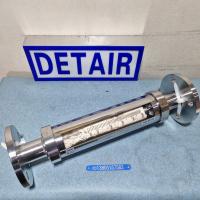 FA10F-40F316L全不锈钢玻璃转子流量计 DN40活动法兰不锈钢玻璃管浮子流量计