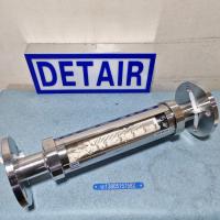 FA10F-40F316L全不锈钢玻璃转子流量计 DN40活动法兰不锈钢玻璃管浮子流量计