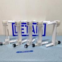 LZB-10F4卡套连接PVDF防腐玻璃转子流量计 四氟卡套式防腐玻璃管浮子流量计