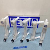 LZB-10F4卡套连接PVDF防腐玻璃转子流量计 四氟卡套式防腐玻璃管浮子流量计