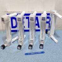LZB-10F4卡套连接PVDF防腐玻璃转子流量计 四氟卡套式防腐玻璃管浮子流量计