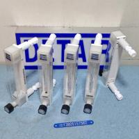 LZB-10F4卡套连接PVDF防腐玻璃转子流量计 四氟卡套式防腐玻璃管浮子流量计