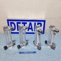 LZM-15ZT不锈钢接口有机玻璃流量计,带不锈钢调节阀有机面板式流量计