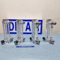 LZM-15ZT不锈钢接口有机玻璃流量计,带不锈钢调节阀有机面板式流量计