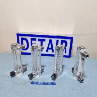 LZM-15ZT不锈钢接口有机玻璃流量计,带不锈钢调节阀有机面板式流量计