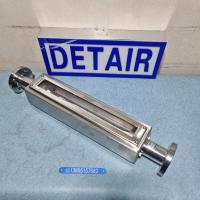 全不锈钢316L玻璃转子流量计FA24-15RF，总长500mm法兰式玻璃管浮子流量计
